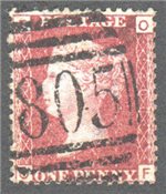 Great Britain Scott 33 Used Plate 206 - OF